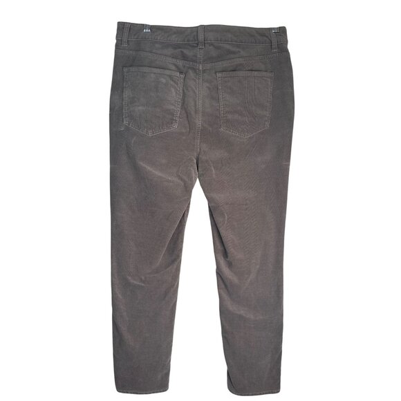 Talbots Womens Size 10 Corduroy Straight Leg Pants Taupe 98% Cotton 2% Spandex - Picture 2 of 14